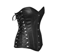 Black steampunk OverBust Corset For Womens