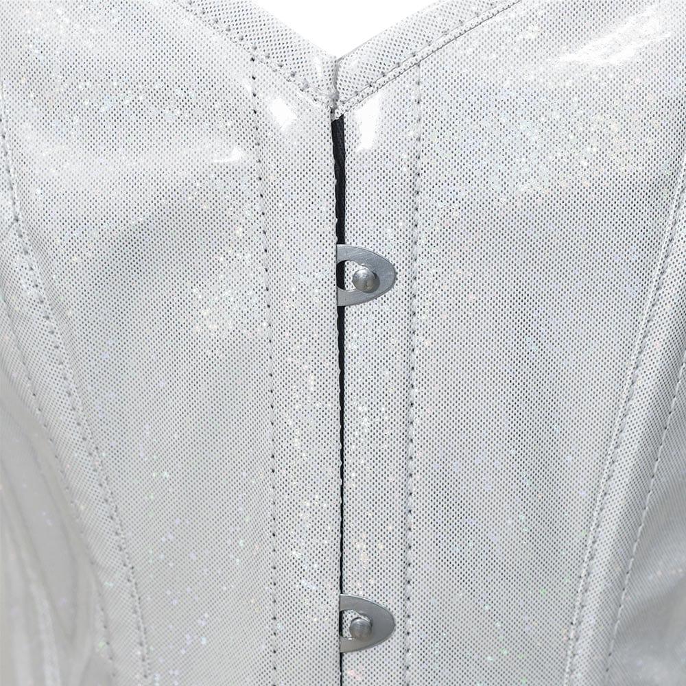 Shiny White  Corset
