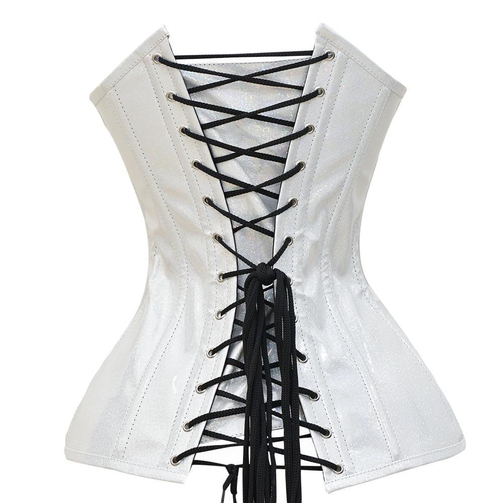Shiny White  Corset