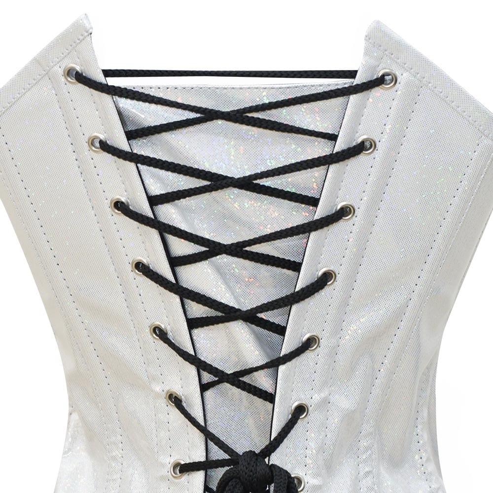 Shiny White  Corset
