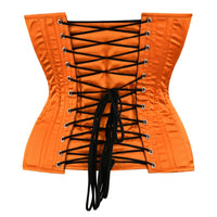 Orange Satin corset top - Overbust Corset