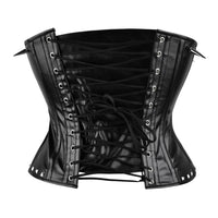 BLACK STUDDED UNDER BUST CORSET