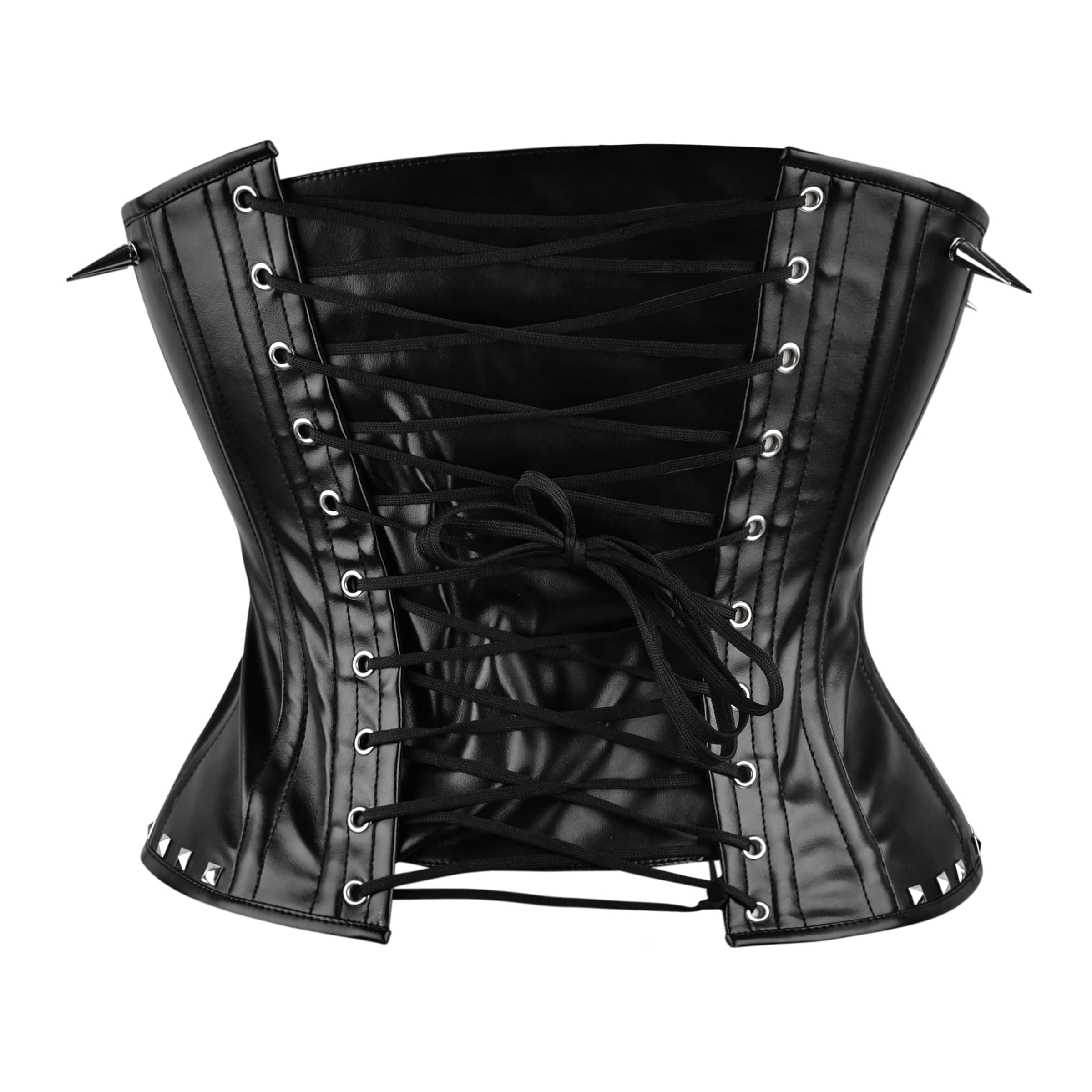 BLACK STUDDED UNDER BUST CORSET