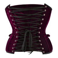 Maroon Velvet corset Top - Over The Bust