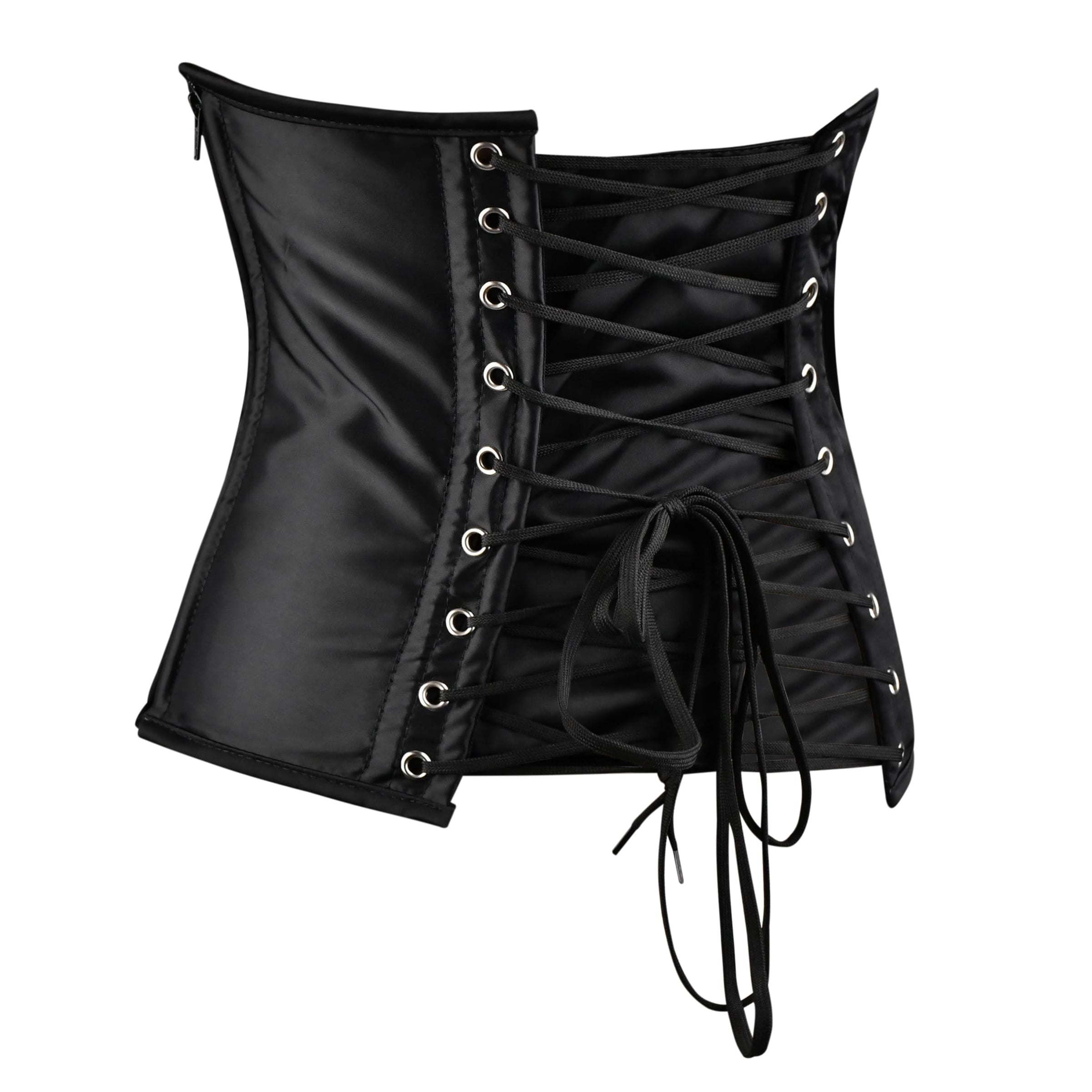 Purple and Black corset top - Laced Corset