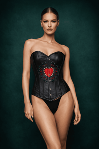 Heart Style corset top - Under Bust Steel Boned Corset