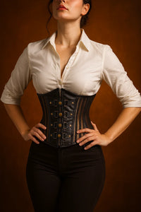 Plus Size Brown Under bust Corset Top
