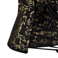 Gold and Black OverBust Vest Corset