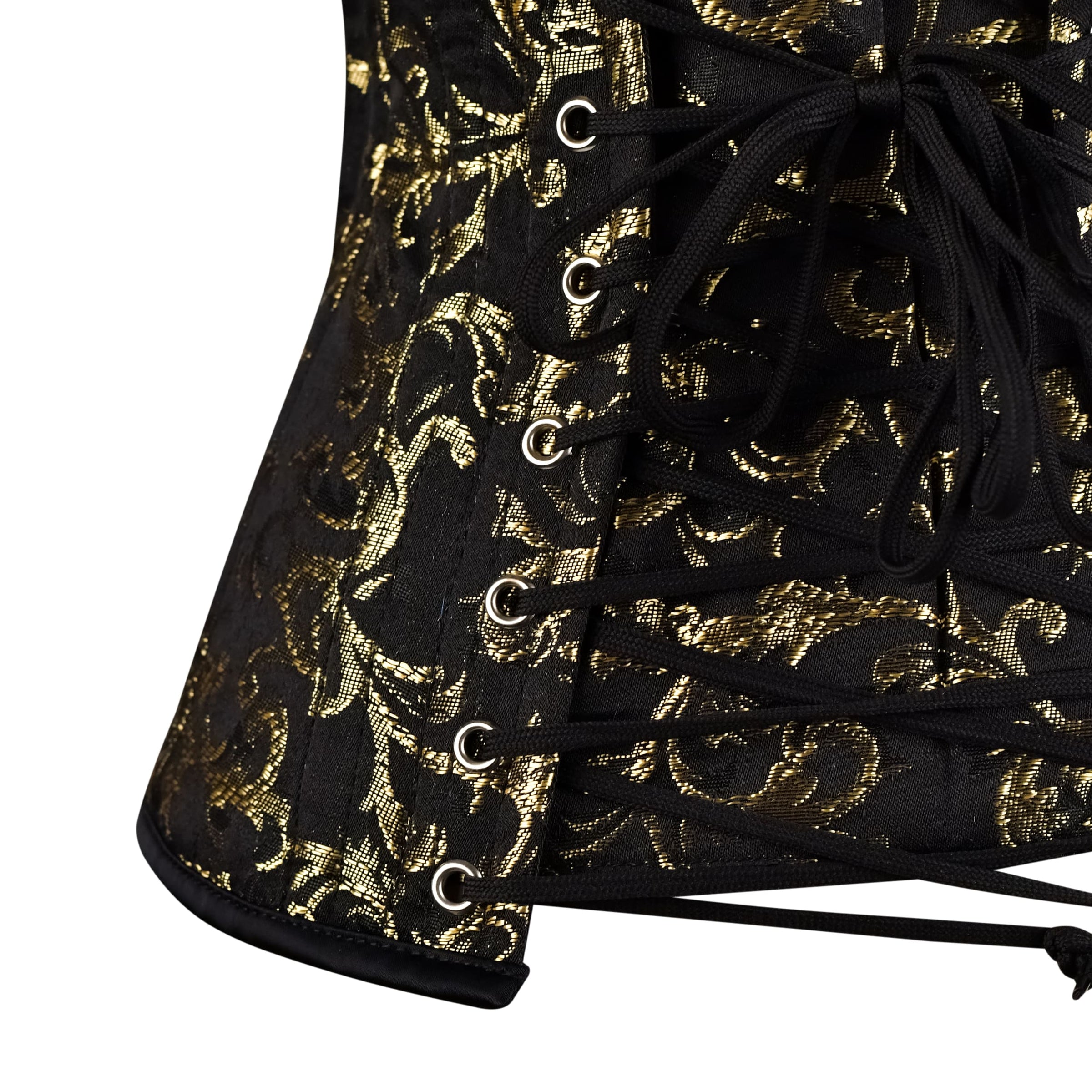 Gold and Black OverBust Vest Corset