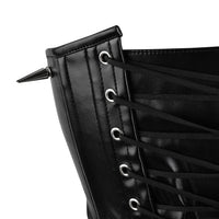 BLACK STUDDED UNDER BUST CORSET