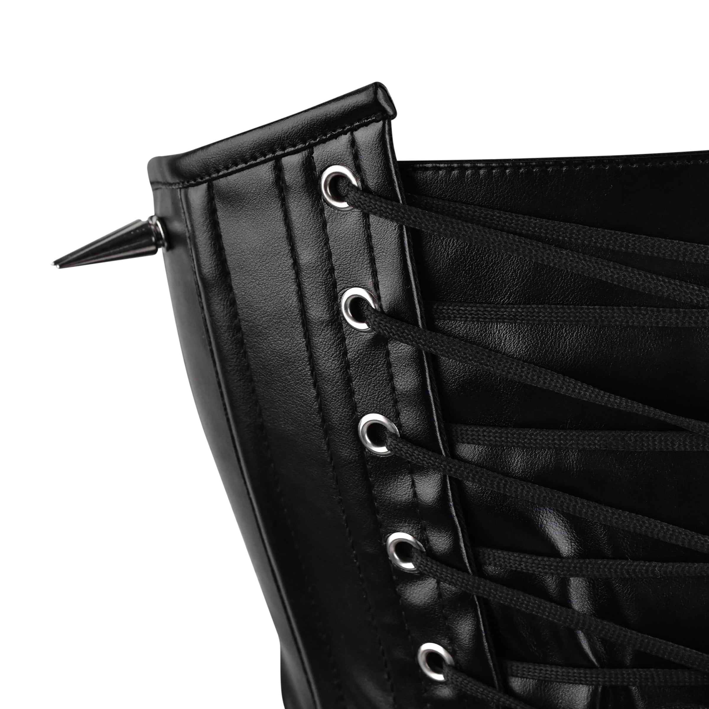 BLACK STUDDED UNDER BUST CORSET