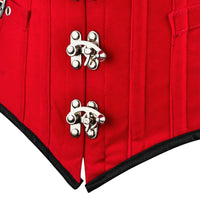 Red Authentic Cotton  Over bust  Corset