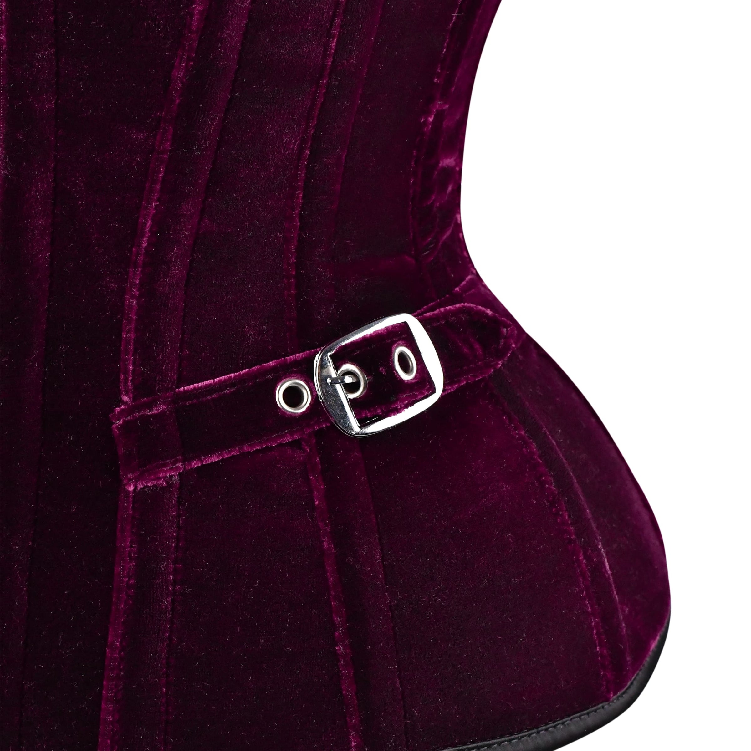 Maroon Velvet corset Top - Over The Bust