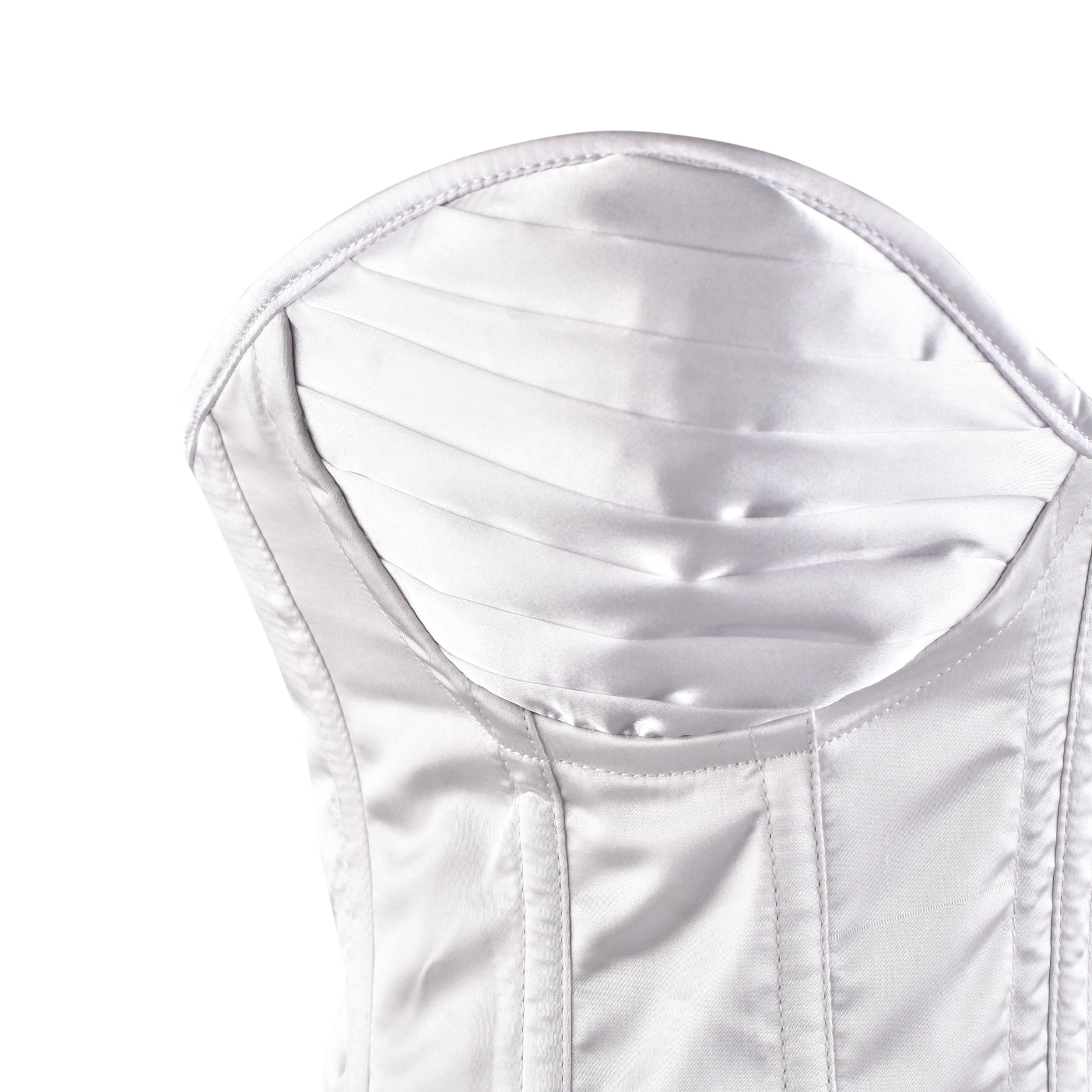 White Satin corset top - Overbust Corset