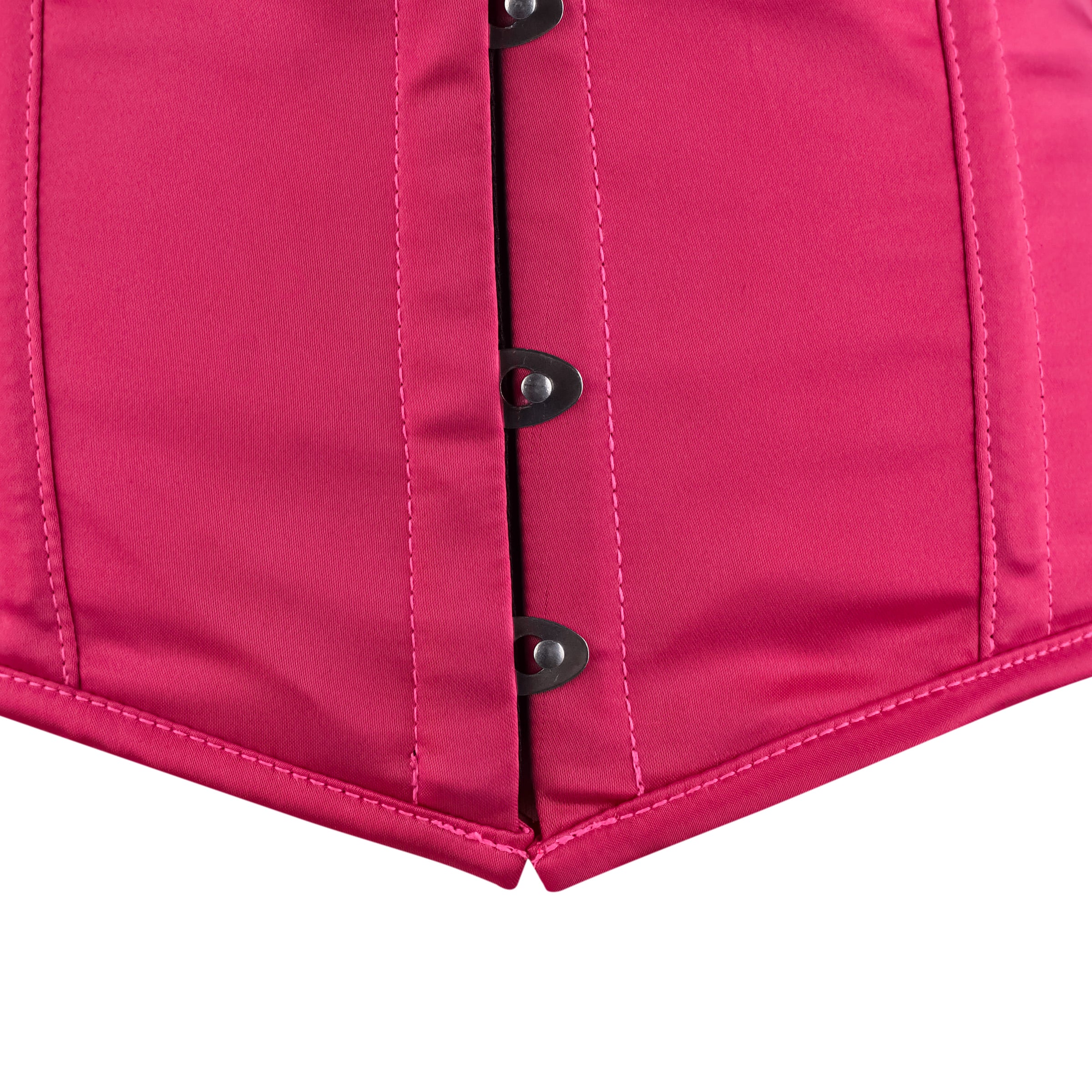 Pink satin Under Bust Corset - With Shoulder Strap
