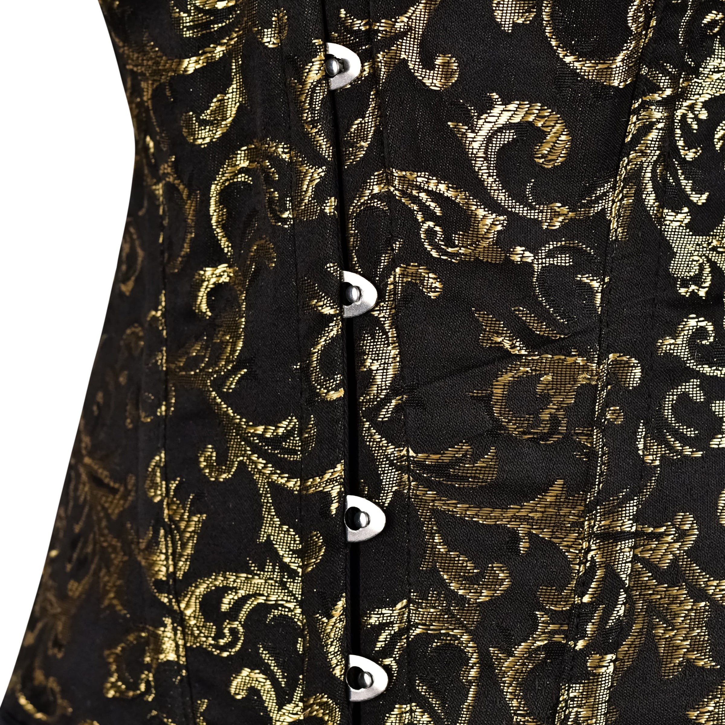 Gold and Black OverBust Vest Corset