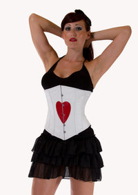 Heart Style corset top - Under Bust Steel Boned Corset
