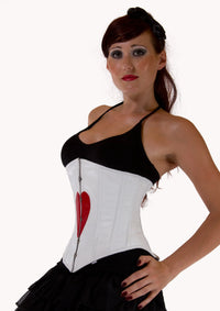 Heart Style corset top - Under Bust Steel Boned Corset