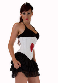 Heart Style corset top - Under Bust Steel Boned Corset