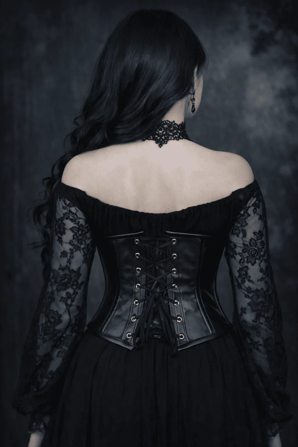 Purple Short torso corset Belt - waist cincher