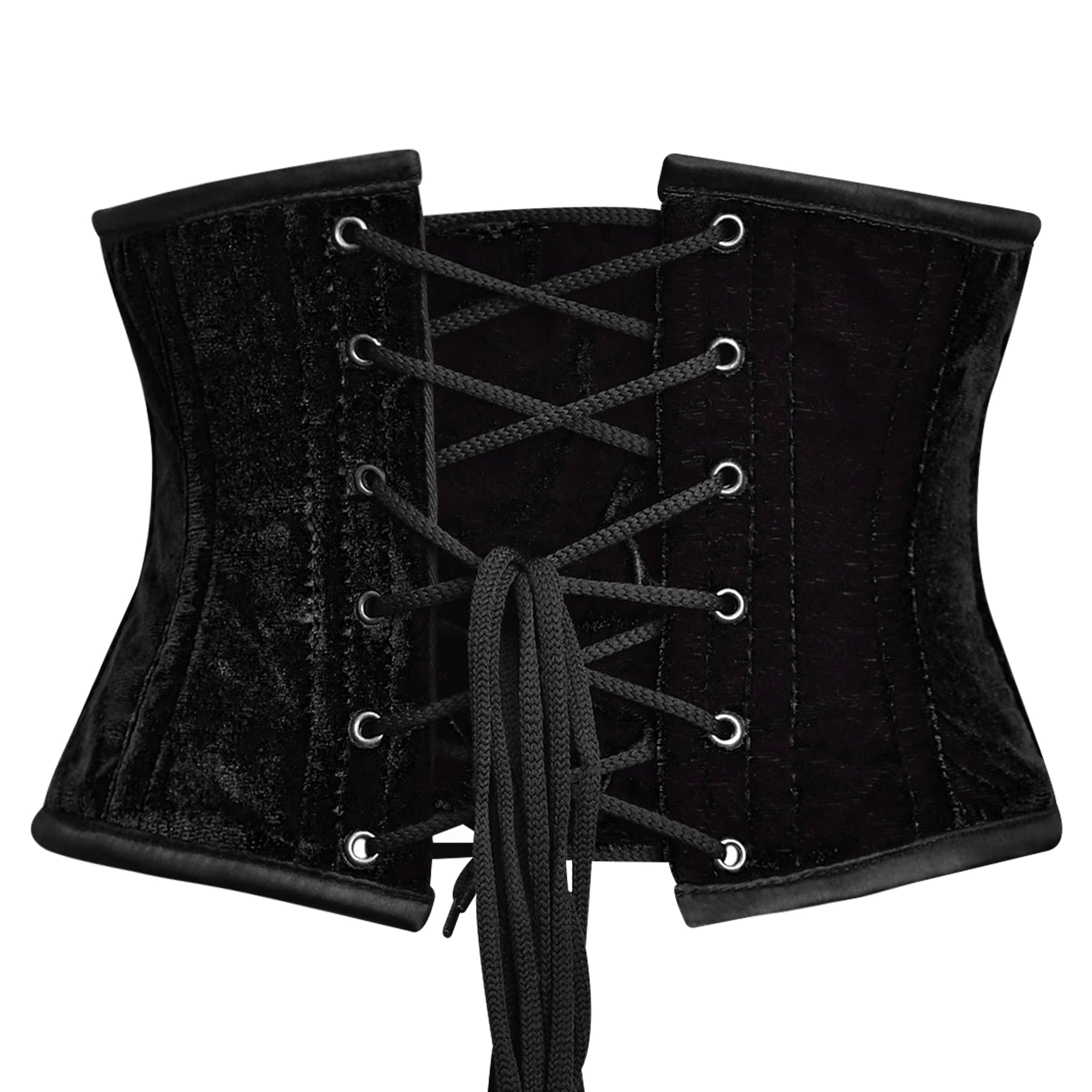 Black Authentic Velvet Waist Cincher - Shapewear