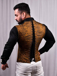 Male corset vest