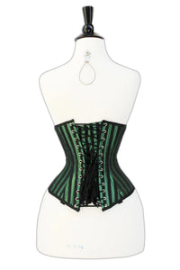 Mid bust Green Lacemade corset
