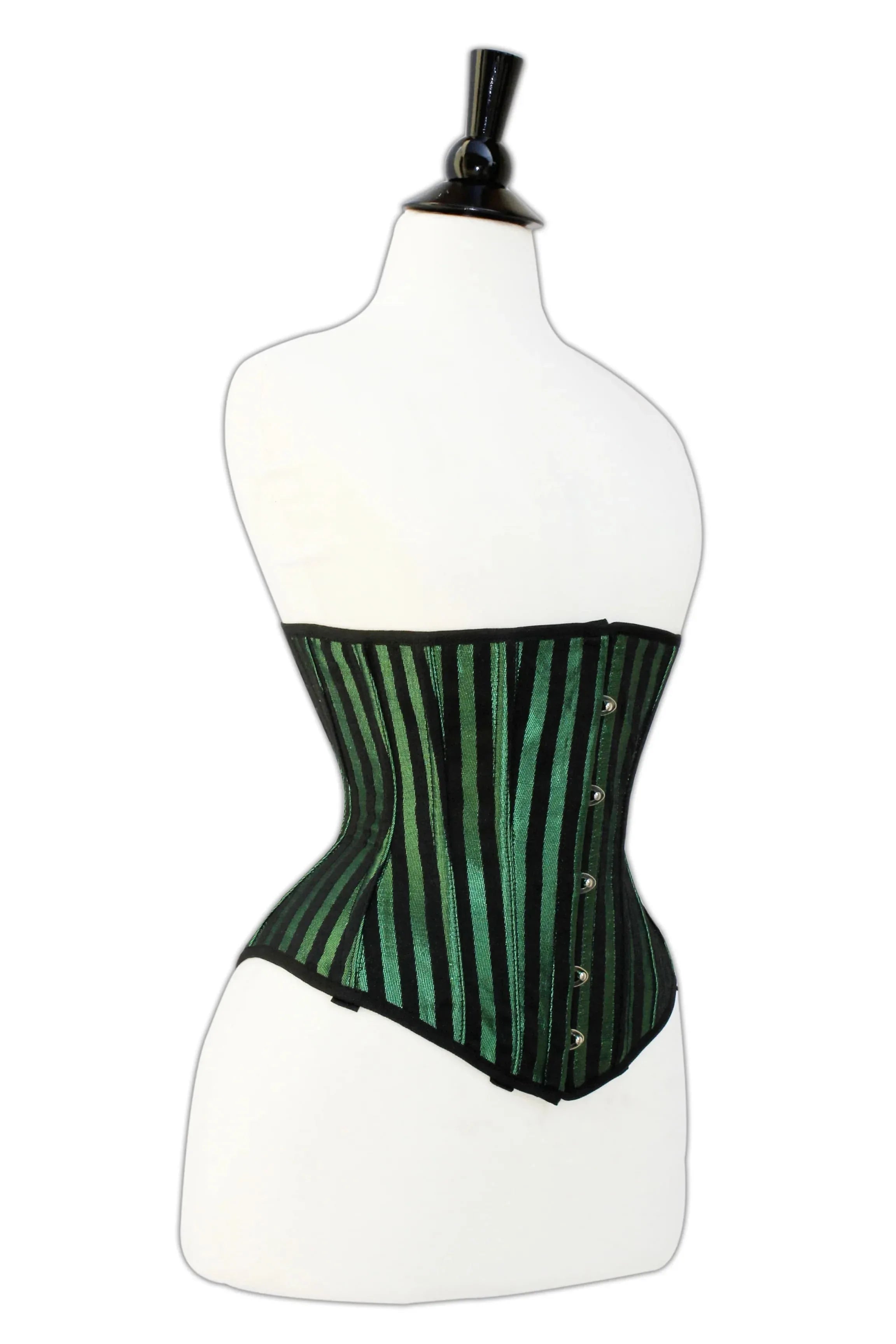 Mid bust Green Lacemade corset