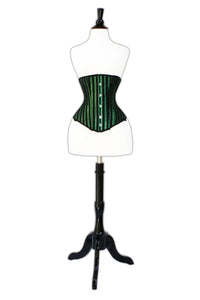 Mid bust Green Lacemade corset