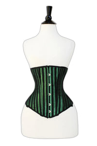Mid bust Green Lacemade corset