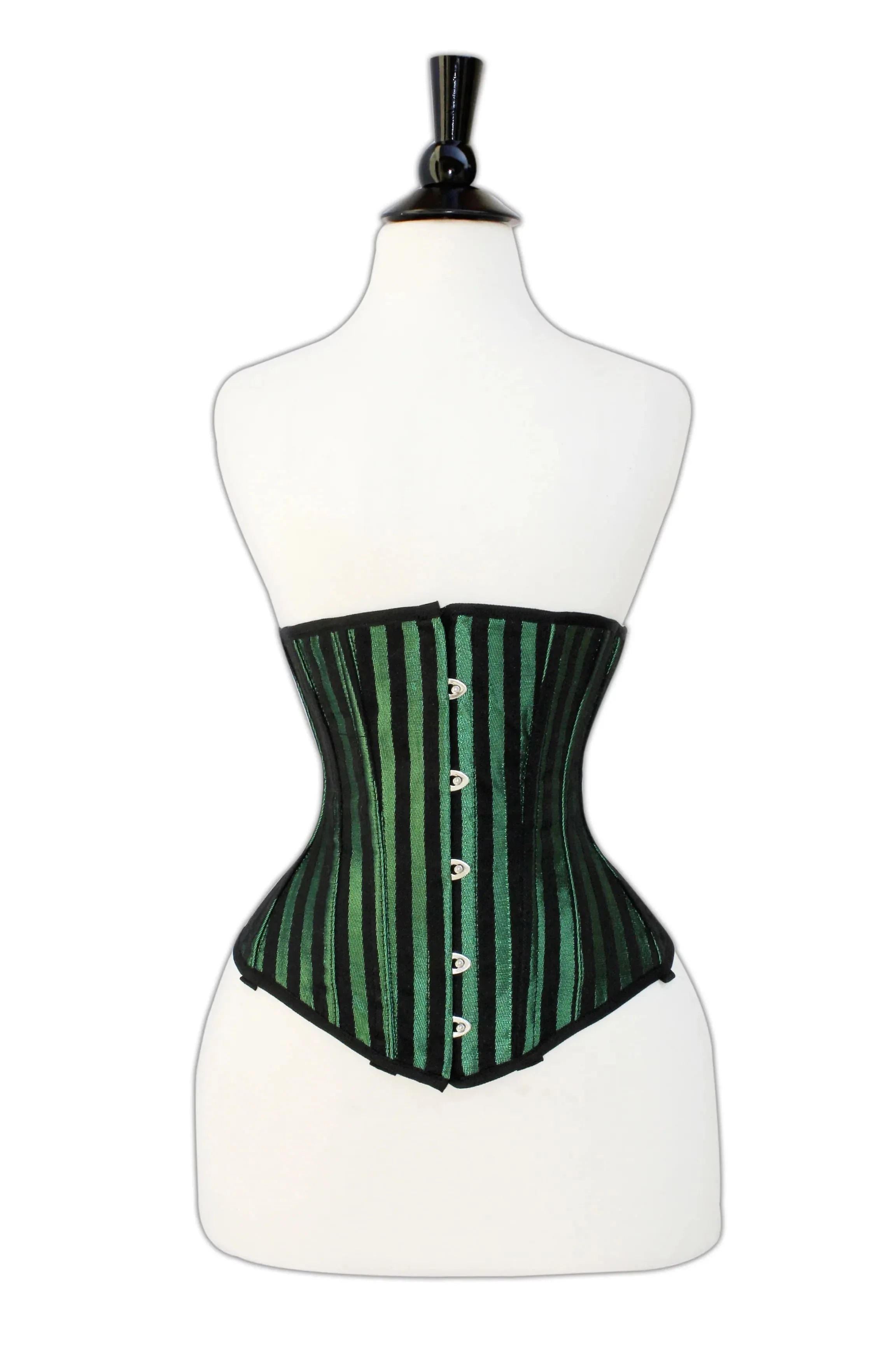 Mid bust Green Lacemade corset