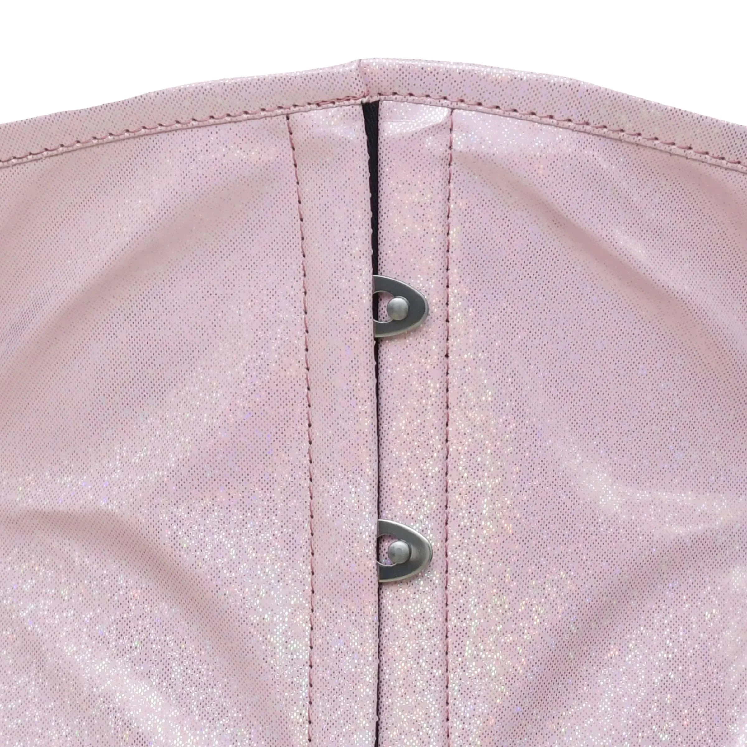 Short Torso Pink PVC corset top