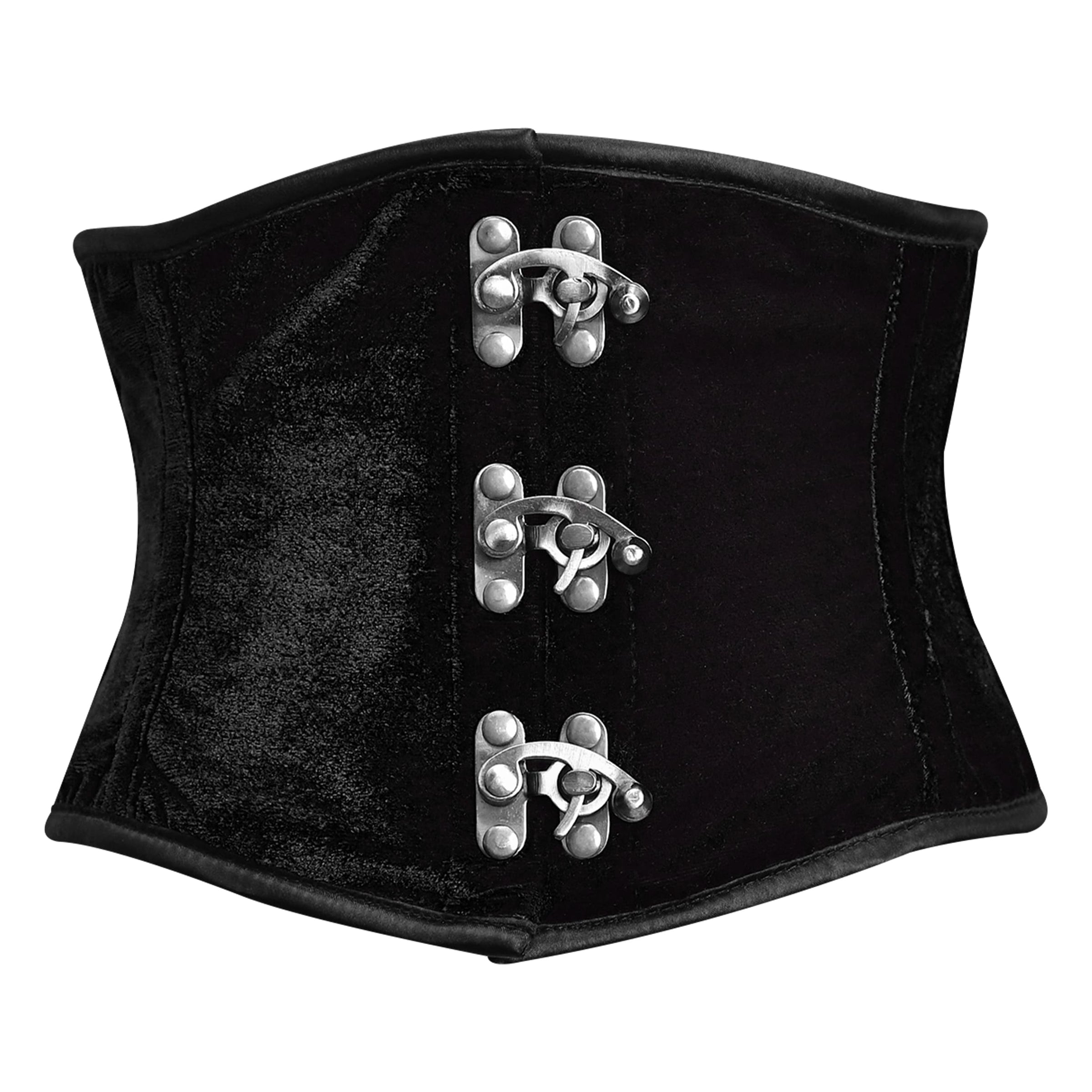 Black Authentic Velvet Waist Cincher - Shapewear