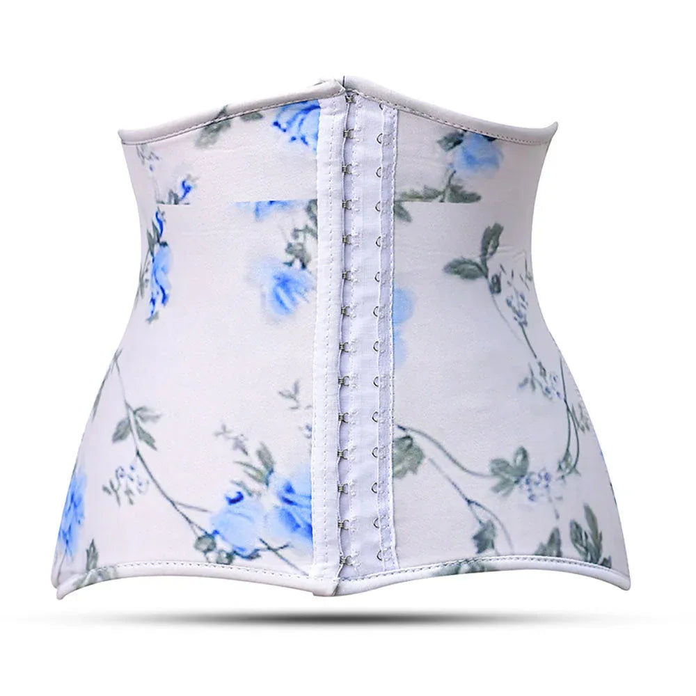 Floral patterned waist trainer on a white background