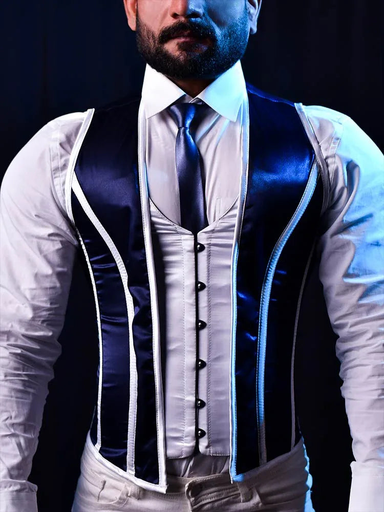 Men corset vest