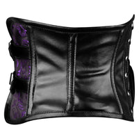Purple Short torso corset Belt 