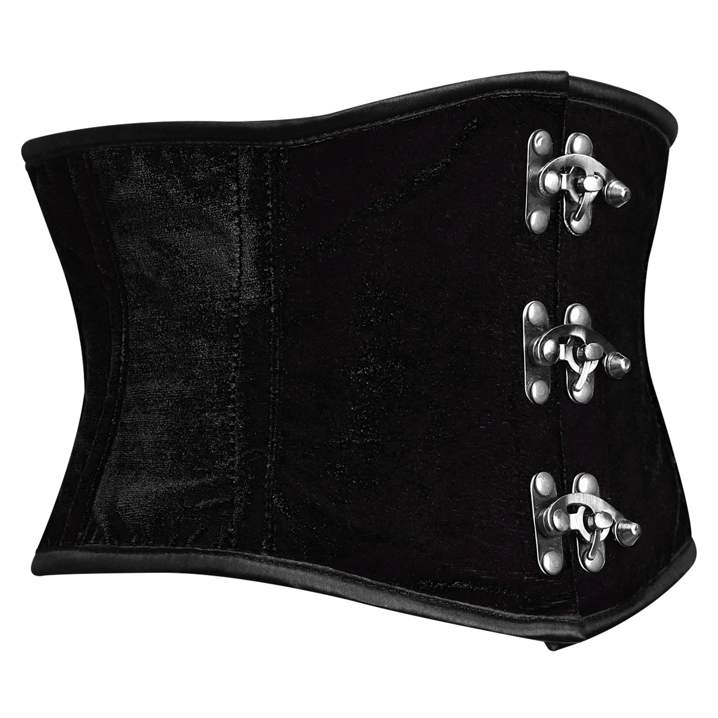 Black Authentic Velvet Waist Cincher - Shapewear