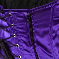 Purple Satin corset top
